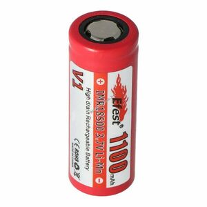 Efest IMR 18500 V1 3.7V, 1100mAh, védelmi elektronika nélkül - A készlet erejéig! kép