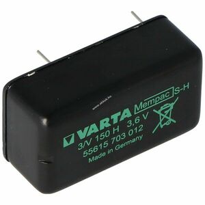 Varta Backup akku MEMPAC S-H, 3N150H, 55615-703-012 - Kiárusítás! kép