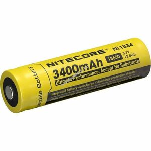 Nitecore Li-Ion Akku típus 18650 3400mAh NL1834 IC védelem zseblámpa, elemlámpa, fejlámpa kép