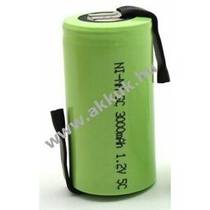 OEM High Power Sub-C akkucella Z forrfüles 3000mAh HHR-30SCP BK300SCE 1.2V NiMH - Kiárusítás! kép