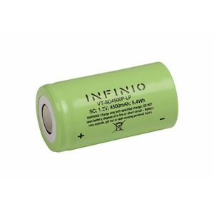 Infinio Pro SUB-C akkucella 1.2V, 4500mAh, NI-MH - Kiárusítás! kép