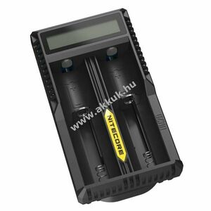 Nitecore IMR UM20 Li-ion akkutöltő és USB töltő LCD-kijelzővel (2 rekeszes) kép
