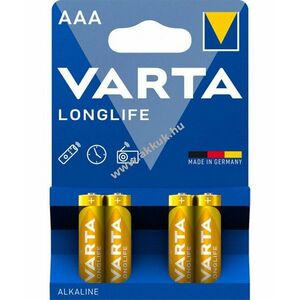 Varta alkáli elem Micro (AAA / LR03) - Longlife (4103) 4db/csom. (4103101414) - Kiárusítás! kép