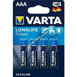 Varta alkáli elem Micro (AAA / LR03) - Longlife Power (4903) 4db/csom. - Kiárusítás! kép