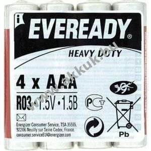 EVEREADY Heavy Duty AAA elem, mikro, R3, 4db/csomag kép