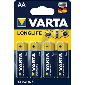 Varta alkáli ceruza elem mignon (AA / LR6) - Longlife (4106) 4db/csom. (4106101414) - Kiárusítás! kép
