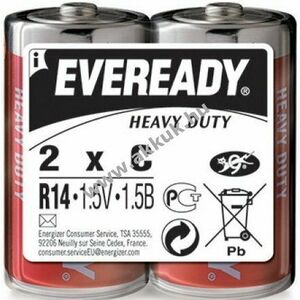 EVEREADY Heavy Duty C, baby, R14 bébi elem, 2db/csomag kép