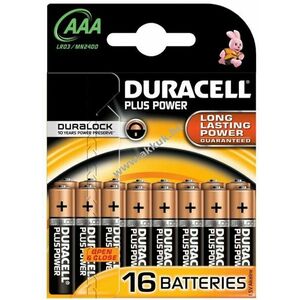 Duracell Plus elem LR3 AAA Micro MN2400 16db/csom. - Kiárusítás! kép