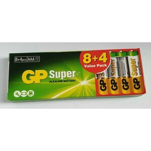 GP elem Super LR03 Micro AAA 12db/csom. - Kiárusítás! kép