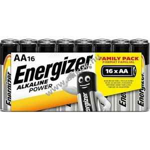 ENERGIZER Alkaline Power AA ceruza elem E91 zsugor fóliás 16db/csomag - A készlet erejéig! kép