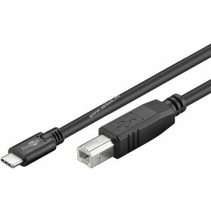USB-C nyomtató kábel, fekete, 1m kép