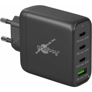 Hálózati gyorstöltő USB-C power delivery, 68W, fekete kép