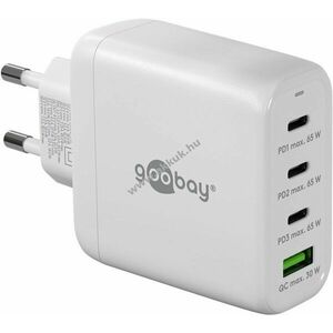 Hálózati gyorstöltő USB-C power delivery, 68W, fehér kép
