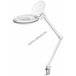 LED-es nagyító lámpa bilinccsel, 8 W, fehér, 480lm kép