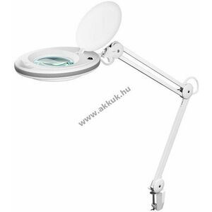 LED-es nagyító lámpa szorítóval, 8W, fehér, 650lm 127mm üveglencse 1, 75x nagyítás 3 dioptriás kép