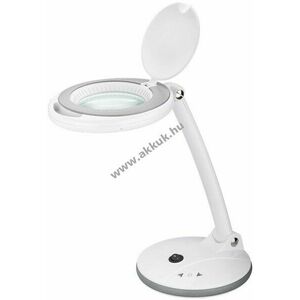 LED-es nagyító lámpa talppal, 6 W, fehér, 450lm kép