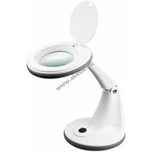 LED-es nagyító lámpa talppal, 6 W, fehér, 450lm kép