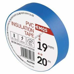 EMOS Szigetelőszalag 19mm x 20m kék - Kiárusítás! kép