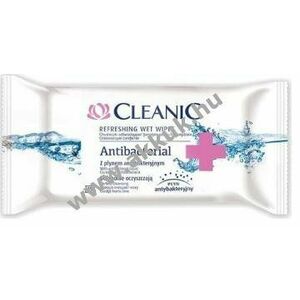 Cleanic frissítő törlőkendő - ANTIBACTERIAL 15lap - Kiárusítás! - A készlet erejéig! kép