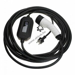 Hálózati töltőkábel elektromos autóhoz, plug-in hibrid, Type2, 1-fázisú, 16A, 3, 5kW, 10m kép