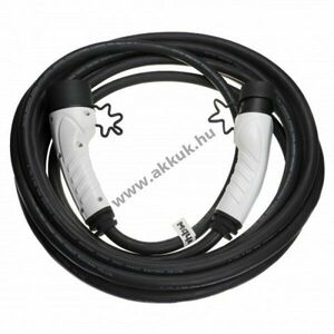 Töltőkábel elektromos autó, plug-in hibrid, type2 csatlakozó, 3 fázisú, 32A, 22KW, 10m kép