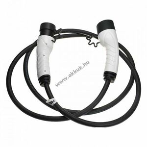 Töltőkábel elektromos autó, plug-in hibrid, type2 csatlakozó, 3 fázisú, 16A, 11KW, 3m kép