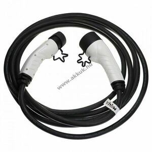 Töltőkábel elektromos autó, plug-in hibrid, type2 csatlakozó, 3 fázisú, 16A, 11KW, 7m kép