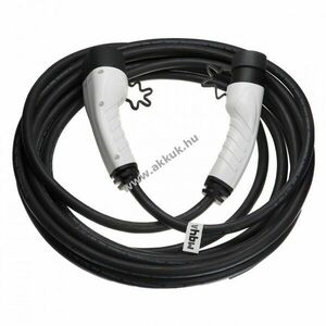 Töltőkábel elektromos autó, plug-in hibrid, type2 csatlakozó, 3 fázisú, 16A, 11KW, 10m kép