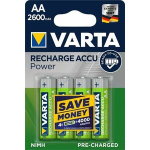 Varta Power akku típus V56766 Mignon AA 4db/csom. 2600mAh - csomag kép