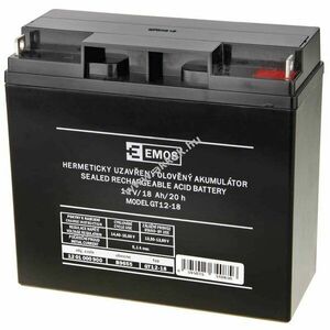 Szünetmentes akku 12V 18Ah (EMOS) (csatlakozó: M5) kép