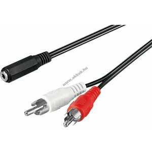Audio kábel 3.5mm jack > strereo RCA, 1.4m kép