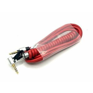 Helyettesítő Spirál jack kábel Dr. Dre Monster Beats, piros, 3, 5 mm - 6, 3 mm - Kiárusítás! kép