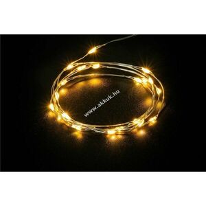 Goobay 2db 20 LED-es fénysor meleg fényű fehér időzítővel - Kiárusítás! kép