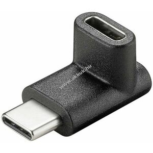 Usb-C csatlakozó adapter 90 fokban hajlított csatlakozóval - Kiárusítás! - A készlet erejéig! kép