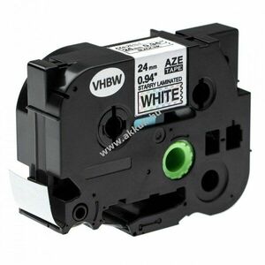 Helyettesítő feliratozó kazettaBrother TZE-251L1 24mm, fekete/fehér kép
