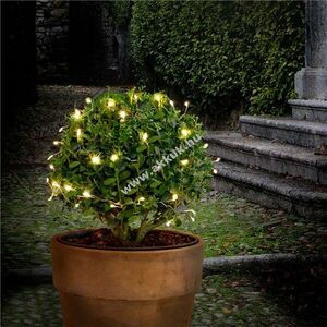 50 LED-es ezüst drótfüzér fénylánc 2 fénymóddal - Kiárusítás! - A készlet erejéig! kép