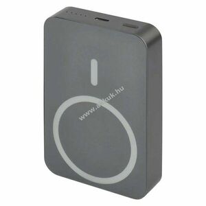 EMOS Powerbank WI 1046, 10000mAh, 20W, Wireless töltés, MagSafe compatibilis, szürke kép