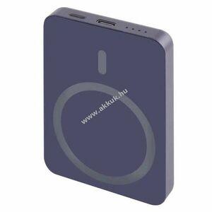 EMOS Powerbank WI 522, 5000mAh, 20W, Wireless töltés, MagSafe compatibilis, kék kép