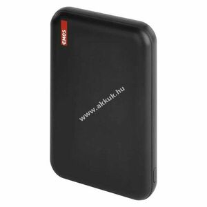 EMOS Powerbank WI 521, 5000mAh, 20W, Wireless töltés, MagSafe compatibilis, fekete kép