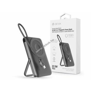 4 in 1 22.5W powerbank 10.000 mAh, szürke kép