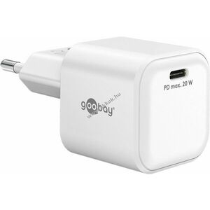 USB-C hálózati gyorstöltő, power Delivery, GaN 20W, fehér kép