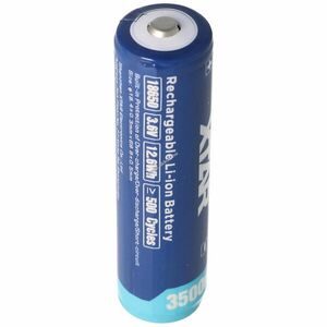 XTAR 18650 Li-Ion akku 3.6V, 3500mAh 10A, érintkező fejjel, védelmi elektronikával kép