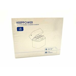 Keeppower i8 AA akkutöltő + 8db Keeppower AA 1.5V, 2400mAh akkuval kép