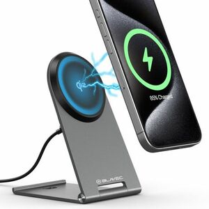 Blavec Wirelles Bracket MagSafe vezeték nélküli töltő 15W, fekete (BQI01-QI2MS) kép