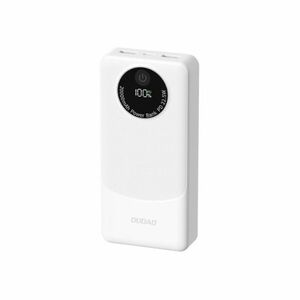 Dudao K12 Power Bank 10000mAh 2x USB / USB-C 22.5W, fehér kép