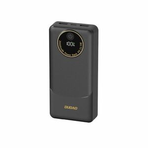 Dudao K12 Power Bank 10000mAh 2x USB / USB-C 22.5W, fekete kép