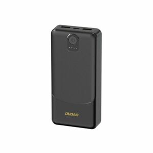 Dudao K10 Power Bank 10000mAh 2x USB / USB-C 2.4A 12W, fekete kép