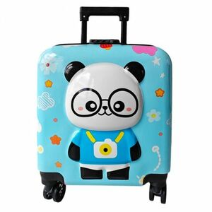 Livefy gyerek koffer Panda 36 × 44 cm, kék kép