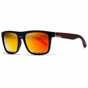 KDEAM Sunbury 12 napszemüveg, Black / Wood Red (GKD004C12) kép