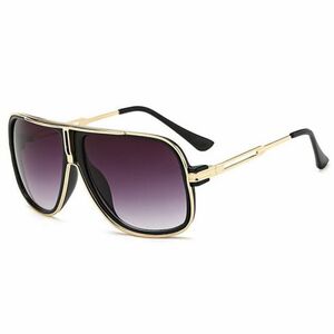 NEOGO Calvin 4 napszemüveg, Glossy Black Gold / Gray (GNE010C04) kép